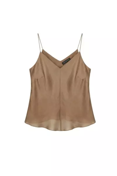 Caramel Beige Топ из шелка