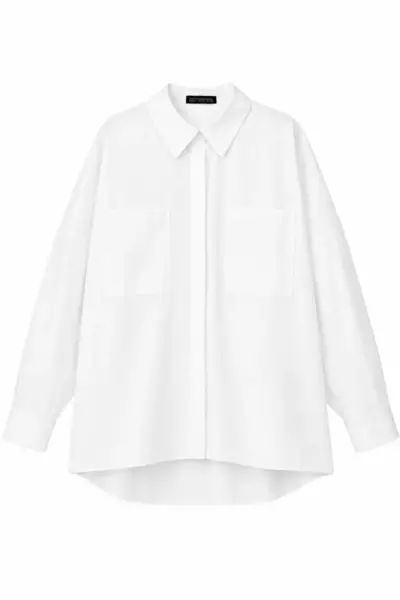 Oversize White Рубаха из хлопка
